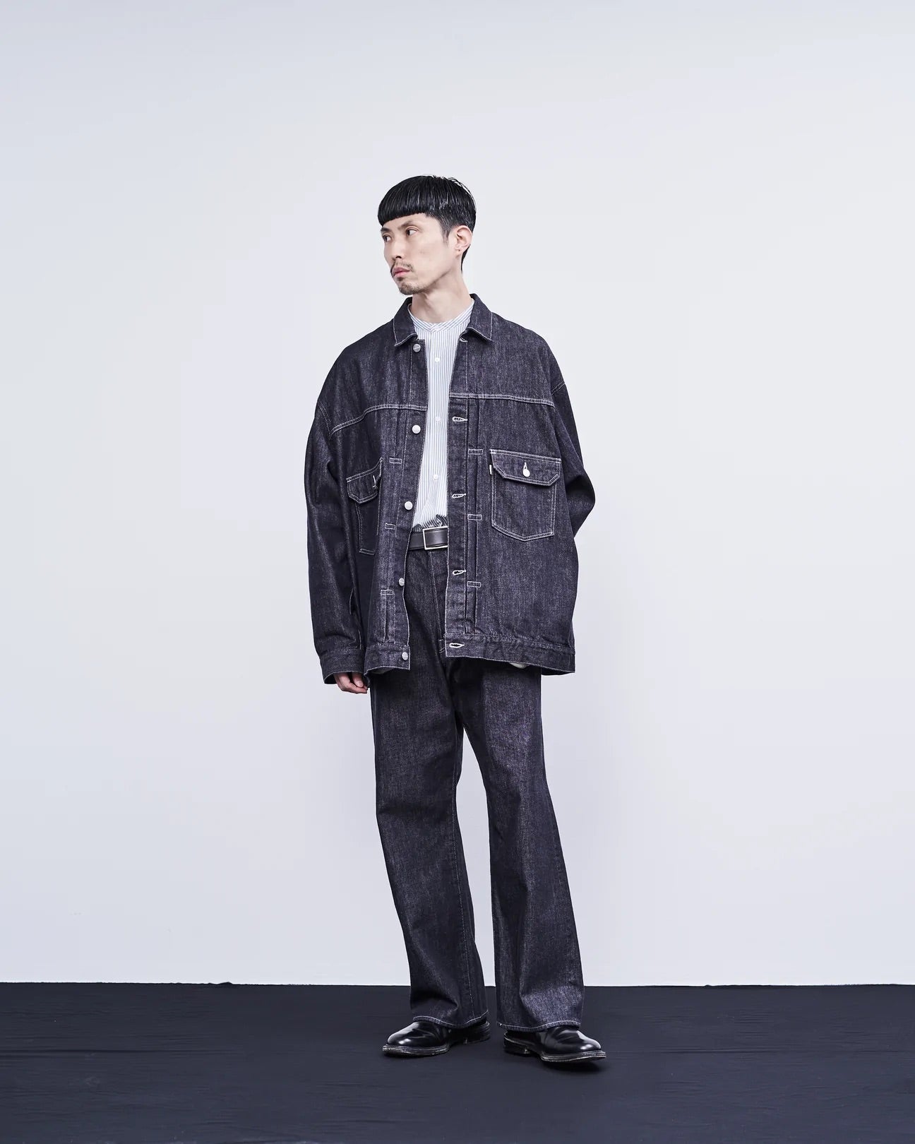 Graphpaper Colorfast Denim Five Pocket Wide Straight Pants